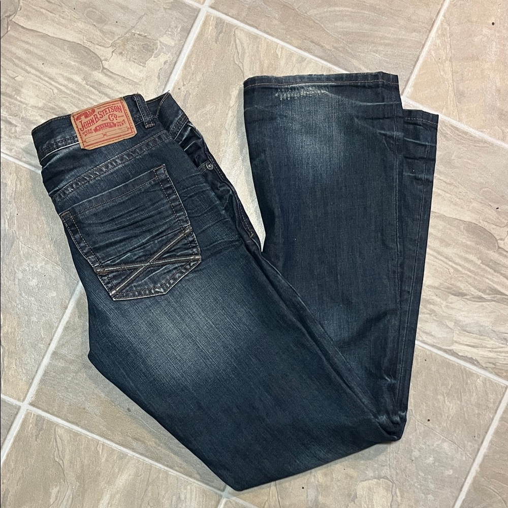 Stetson Men's Dark Blue Relaxed Jeans